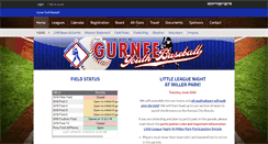 Desktop Screenshot of gurneeyouthbaseball.org